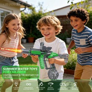Pistolet à eau électrique automatique haute puissance pour enfants, jouet de tir aquatique populaire à longue portée pour l'été en extérieur - Product Image 2