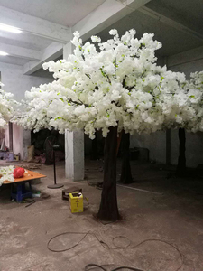 China Factory Wholesale Custom White Indoor Cherry Blossom <strong>Trees</strong> Fiberglass <strong>Trunk</strong> Artificial Silk Quality Indoor Plants <strong>for</strong> <strong>Sale</strong> - Product Image 4