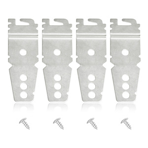 Support de lave-vaisselle en acier inoxydable, lot de 4, fixation unilatérale, accessoire pour appareils de cuisine - Product Image 1