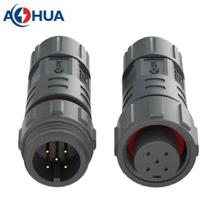 Outdoor Battery Signal Electric Wire Male Female Waterproof Connector 5pin IP67