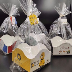 Bread Packaging Box Oblong Paperboard 250gsm With Plastic <b>Liner</b> Custom Logo Printing For Bakery Use - Product Image 2