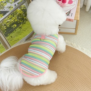 Vestito estivo senza maniche con rifiniture in pizzo piccolo di medie dimensioni cane gatto vestito senza maniche - Product Image 3