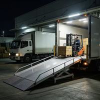 Rampe de chargement mobile personnalisée de 6 à 20 tonnes, rampe mobile pour chariot élévateur, rampe de chargement mobile pour entrepôt