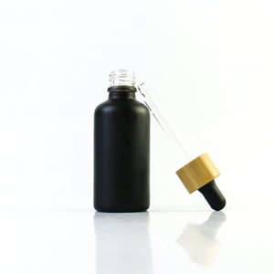 Chai Nhỏ Giọt Tinh Dầu Thủy Tinh Màu Đen Mờ 30Ml 1Oz Chai Nhỏ Giọt Bằng Tre 10Ml 50Ml 100Ml - Product Image 6