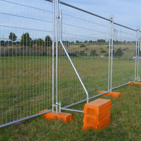 Clôture Temporaire de Construction Portable Précise YC, Pieds de Clôture Temporaire en Caoutchouc Uniques, Panneau de Clôture Temporaire Moderne pour la Construction