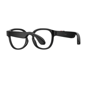 Smart <b>Glasses</b> With Single <b>Camera</b> PLASTIC TITANIUM Frame Black Round Design AI Assistant Wearable G1 - Product Image 3