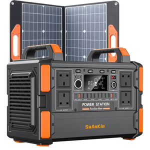 Station d'alimentation pour le camping en plein air, haute capacité 1008Wh, batterie lithium-ion, alimentation solaire 1200 Watts, contrôleur MPPT - Product Image 3