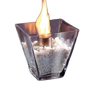 Brûleur de cheminée portable en métal au bioéthanol pour jardin, style classique - Product Image 1