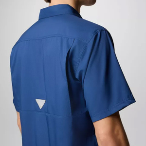 Chemise de pêche à manches courtes Brandsun, col boutonné, en micro-polyester recyclé, protection solaire SPF 50, faible MOQ - Product Image 5