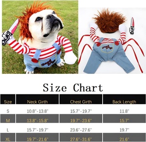 Costume <span class=keywords><strong>de</strong></span> <span class=keywords><strong>chien</strong></span> amusant pour Halloween, cosplay pour Shiba Inu, <span class=keywords><strong>Teckel</strong></span>, Bouledogue, petites et grandes races (Moyen), bleu, toutes saisons - Product Image 5