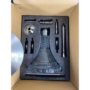 Ensemble de <span class=keywords><strong>chicha</strong></span> MIG 66 avec base en verre, <span class=keywords><strong>chicha</strong></span> en acier inoxydable de fabrication allemande, design à une tuyau MIG, <span class=keywords><strong>chicha</strong></span> narghile - Product Image 6