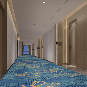 Tapis d'hôtel Axminster sur mesure <span class=keywords><strong>QQ</strong></span>, 80 % laine |   Revêtement de sol de luxe <span class=keywords><strong>en</strong></span> fil 3 plis, haute résistance |   Tapis de salle de bal ignifuge Bfl-s1 - Product Image 5