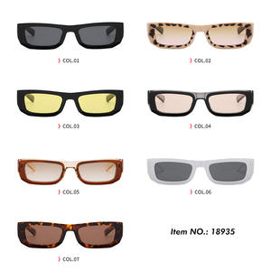 Superhot Eyewear 18935 Fashion 2023 Retro Women Rectangle Wide Cat Eye occhiali da <span class=keywords><strong>sole</strong></span> con montatura spessa colorata - Product Image 6