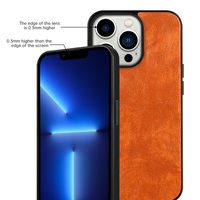 Étui de téléphone en cuir PU de luxe pour Apple IPHONE 14 13 11 12 Series, étui de téléphone en cuir véritable, coque pour iPhone 6 acheteur