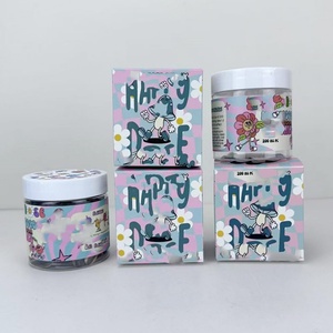 Cosmetic Skincare Packaging Black Amber Pink PET Plastic Body Butter Container Cream Jar 50ml 100ml 120ml 4oz 150 200 Paper Box - Product Image 2