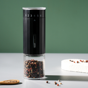 2025 New Rechargeable <strong>Large</strong> Capacity Electric Spice Mills Ceramic Burr <strong>Grinder</strong> Electric Salt and <strong>Pepper</strong> <strong>Grinder</strong> with LED Light - Product Image 1