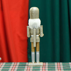 ตุ๊กตานัทแครกเกอร์ไม้แวววาวทำจากไม้ทำด้วยมือ30ซม. พร้อ<span class=keywords><strong>ม</strong></span>ฉาบเป็นมิตรกับสิ่งแวดล้อ<span class=keywords><strong>ม</strong></span>สำหรับเป็นของขวัญ - Product Image 4