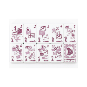 American <b>Mahjong</b> <b>Set</b> 2026 Hot Selling Modern Red Miss Oil Painting Acrylic Custom Pattern Design Casino Gambling - Product Image 1