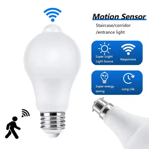 Lampe à détecteur <span class=keywords><strong>de</strong></span> <span class=keywords><strong>mouvement</strong></span> AC170-265V E27 PIR 5W 7W 9W 12W <span class=keywords><strong>Ampoule</strong></span> LED avec détecteur <span class=keywords><strong>de</strong></span> <span class=keywords><strong>mouvement</strong></span> infrarouge B22 Détecteur <span class=keywords><strong>de</strong></span> <span class=keywords><strong>mouvement</strong></span> Lumière <span class=keywords><strong>de</strong></span> sécurité - Product Image 2