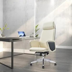 Ultima nuova sedia da ufficio in pelle di lusso executive bianco in vera pelle sedia da ufficio cofemo meccanismo