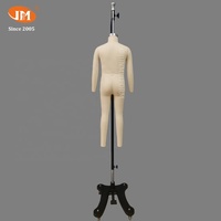 Mannequin de couturière unisexe Junmei pour enfants, corps entier en fibre de verre, forme de robe, bras amovibles, taille 5T, Guangdong, sans tête