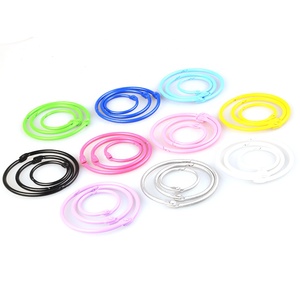 Factory Wholesale Book Binder Ring Metal Customized Color Leaf Binder Rings for Stationery Usage