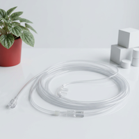Canule nasale à pression CO2 pour adultes et enfants, avec embout nasal souple, tube d'échantillonnage transparent, canule nasale pour la surveillance des gaz