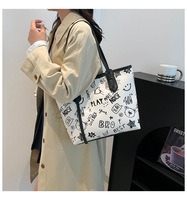 Sac fourre-tout de luxe en PU pour femme 2026, avec fermeture éclair, design durable et imperméable, tendance mode, usage quotidien