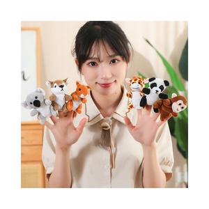Chất Lượng Cao Tùy Chỉnh Mềm Động Vật Sang Trọng Con Rối Ngón Tay Cho Trẻ Em Phổ Biến Giáo Dục Thú Nhồi Bông Quà Tặng Đồ Chơi - Product Image 1