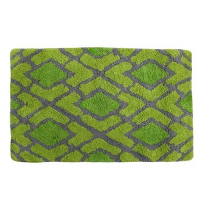 Alfombrillas de Baño ITHL 100% Algodón Ecológicas, Hechas a Máquina, Diseño Suave, Alta Absorción, Patrón Floral, Coloridas - Product Image 1