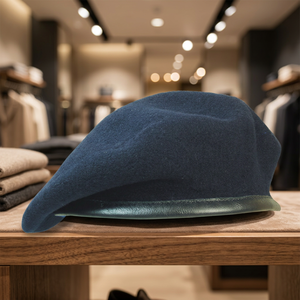 Béret Militaire Décontracté Bleu Marine Britannique 100% Laine Respirant pour Sports et Pêche Toutes Saisons - Product Image 2