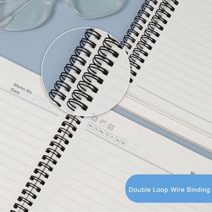 Best Price 100 <b>Sheets</b> PVC Cover Business Style <b>Silk</b> Screen Printed School Writing Book Custom A6 B5 A4 A5 Spiral Notebook for - Product Image 4