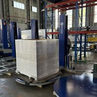 Machine d'emballage automatique de palettes avec film étirable, personnalisable, pour palettes supérieures de marchandises légères