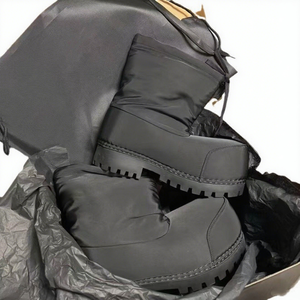 Botas de Esquí de Lujo de Alta Calidad con Punta Redonda Extragrande, Diseño Exclusivo para Hombre, Botas de Esquí Brillantes de Piel de Becerro Súper Suave para Mujer, Botas de Nieve <span class=keywords><strong>Alaska</strong></span> - Product Image 4
