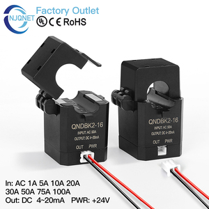 Chia hiện tại Cảm biến Transmitter 10A 20A 30A 50A 100A 200A đầu ra DC 4 20mA 5V 10V hiện tại biến áp hiện tại Transducer Hall - Product Image 3