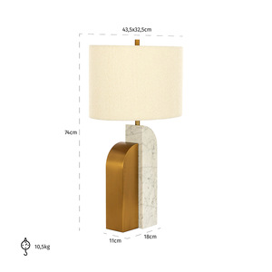Savoye Table Lamp 435*740 Led Light Source E26 Bulb Base Switch Control For Living Room Decor - Product Image 2