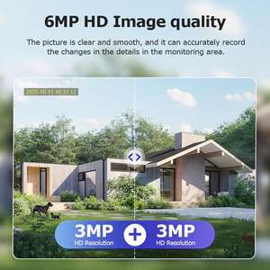 Caméra de sécurité solaire 4G PTZ extérieure UBox IP65 étanche 6MP à double objectif avec audio, AOV, PIR, faible consommation d'énergie, vision nocturne couleur 24/7 - Product Image 6
