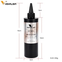 VENALISA − vernis Gel UV LED, haute qualité, contient 225g, à trempage, couche de Base, Non collante, Non nettoyante, longue tenue