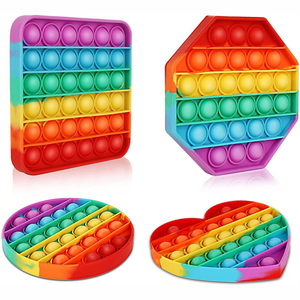 Juguete Sensorial Antiestrés de Burbujas Pop con Logotipo y Color Personalizados para Autismo, Ansiedad, Materiales de Plástico y Silicona para Niños y Adultos - Product Image 1