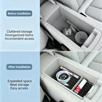 Boîte de rangement antidérapante pour accoudoir de console centrale ORA 5 EV 2026, plateau organisateur multi-compartiments, accessoire intérieur de voiture personnalisé
