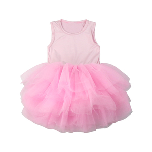 ชุดเดรสปาร์ตี้ผ้าทูลล์สำหรับเด็กอายุ 0-6 ปี รุ่น SQ-092-YXL ผ้าฝ้ายเนื้อแน่น - Product Image 2