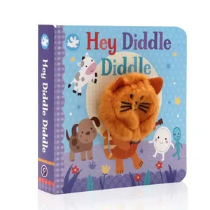 İngilizce klasik kreş rhyme parmak kuklası kitap ebeveyn-çocuk interaktif karton kitap