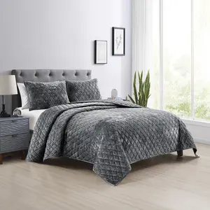 5 miếng kim cương Quilting đau khổ nhung Quilt Set