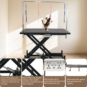 Tavolo da Toelettatura Idraulico per Cani in Acciaio Inox dallo Stile Semplice con Design in Plastica per la Cura degli Animali Domestici - Product Image 4