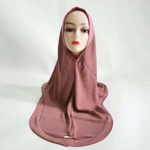 Mới 2025 Nhà Máy Giá Cao Cấp Voan Hai Lớp Taya Nặng Voan Hijab Tudung Malaysia Sarima Tudung - Product Image 3