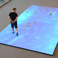 Écran interactif LED couleur pleine HD pour intérieur, résolution 4K, haute luminosité, utilisable en extérieur, idéal pour les affichages commerciaux