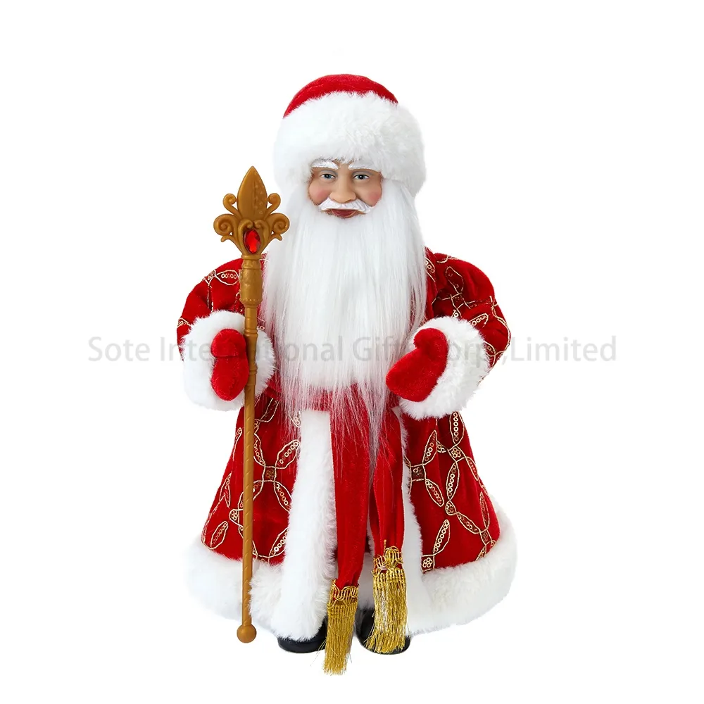 SOTE décoration de noël fournitures russe nouvel an Ded Moroz père noël figurine Ded Moroz 30CM père noël poupée