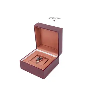 Caja de reloj de madera maciza de gama alta Caja de reloj mecánico de gama alta