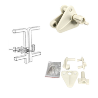 Coolsa — serrure de porte ponton en plastique blanc, accessoires de bateau style marin, verrou de porte
