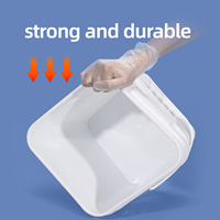 Vente en gros seau carré en plastique personnalisé de haute qualité avec couvercle seau carré de stockage des aliments de 5 gallons avec poignée